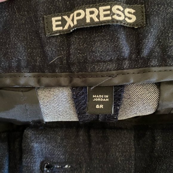 Express Editor Dark Chambray Dress Shorts - Picture 6 of 8